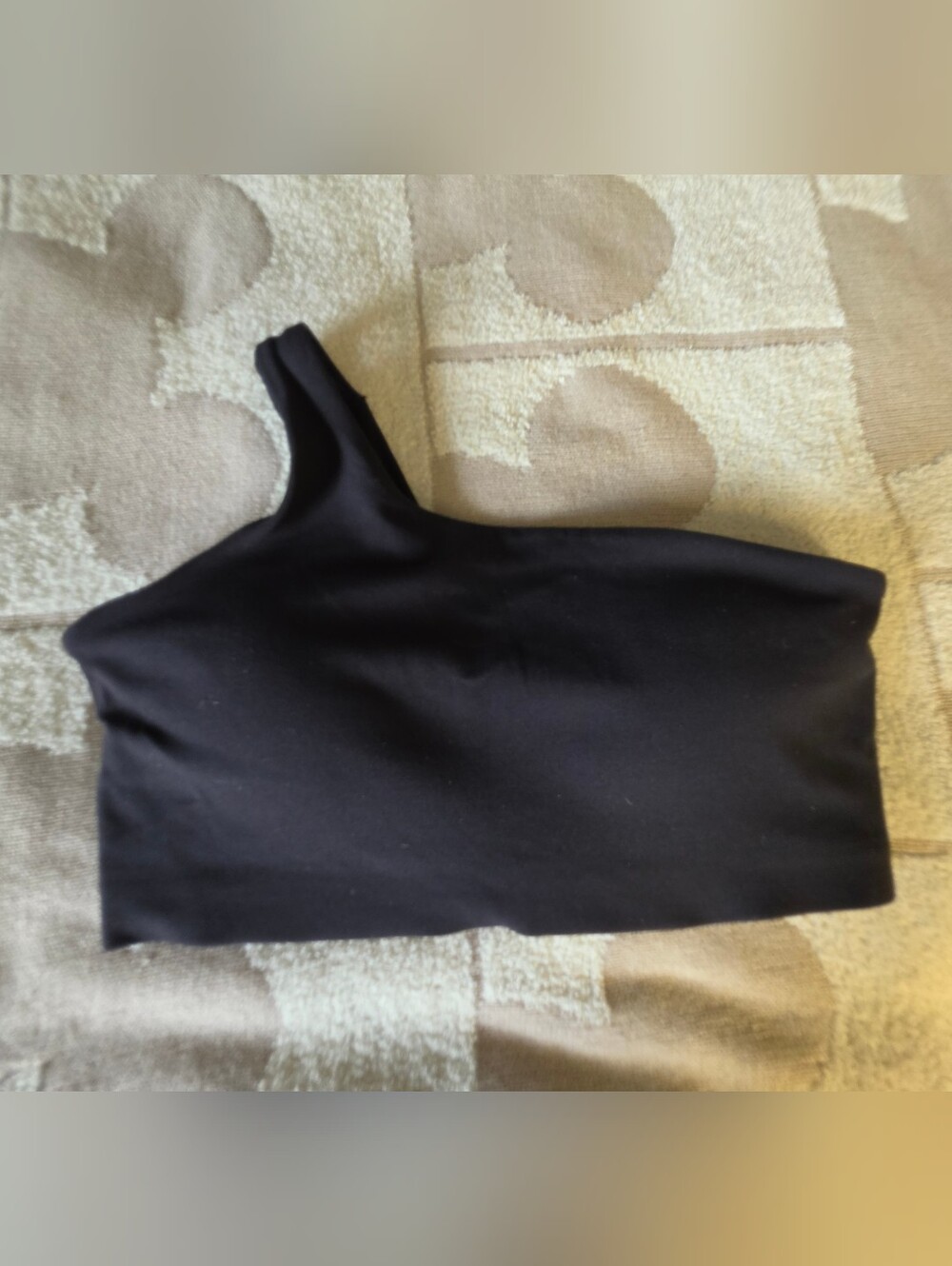 Nike One-Shoulder Black Crop Top